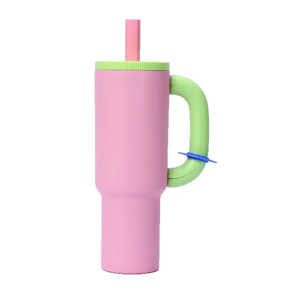 40oz immaculatam ferro vacuo insulatas iter tumblers cum ansam et paleas