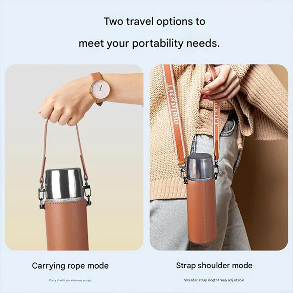 Titanium Bottle Features A Leak Proof Cap